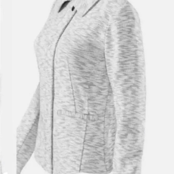 CAbi Neo Moto Jacket Heathered Gray Zip-up Snap Sleeve Size Small - Picture 12 of 12
